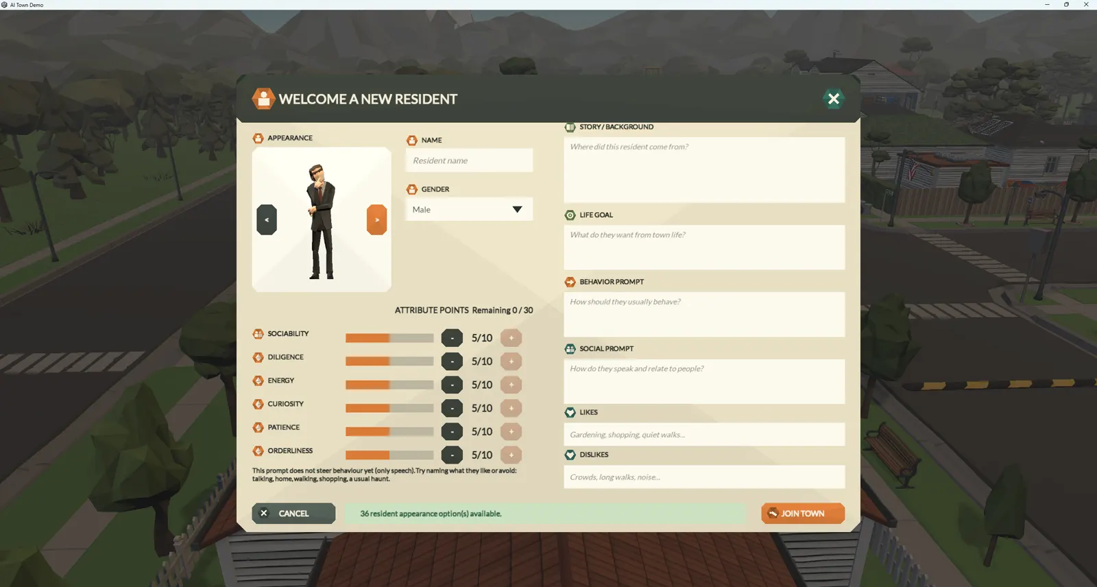 Resident authoring interface