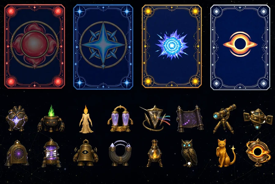 Stellar Forge card and spirit art