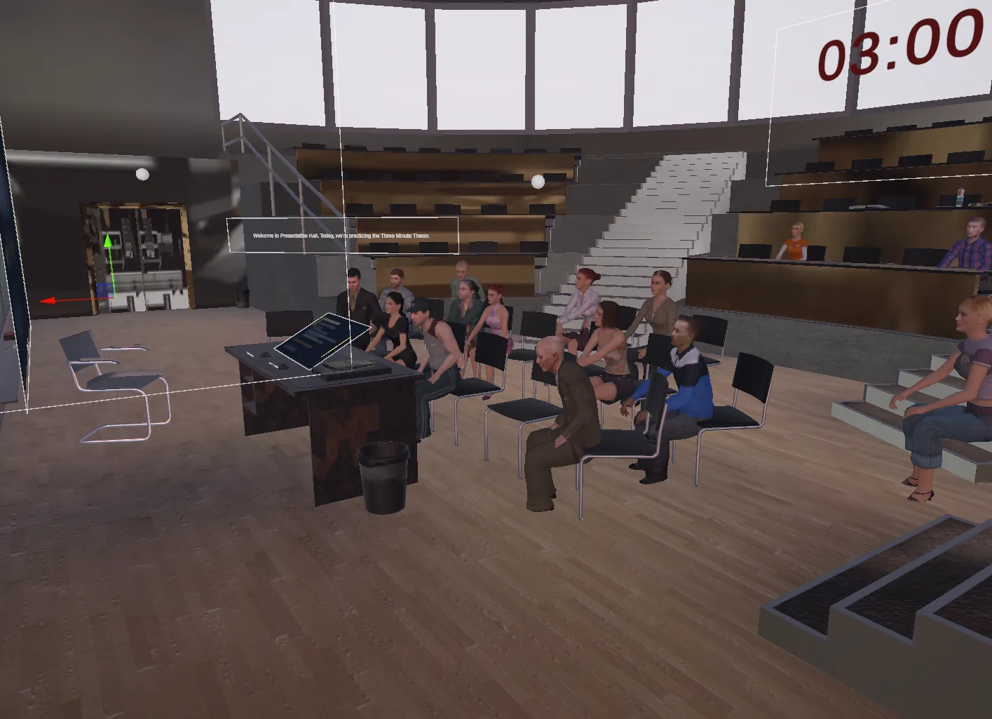 Presentation hall environment