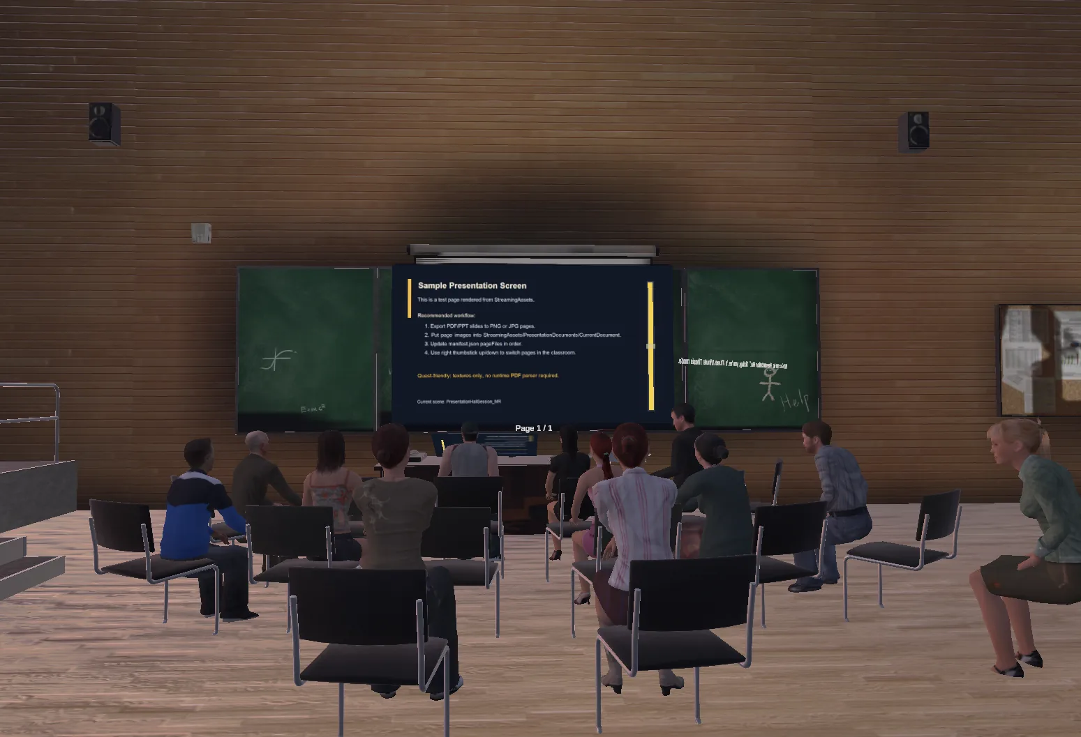 Presentation main view