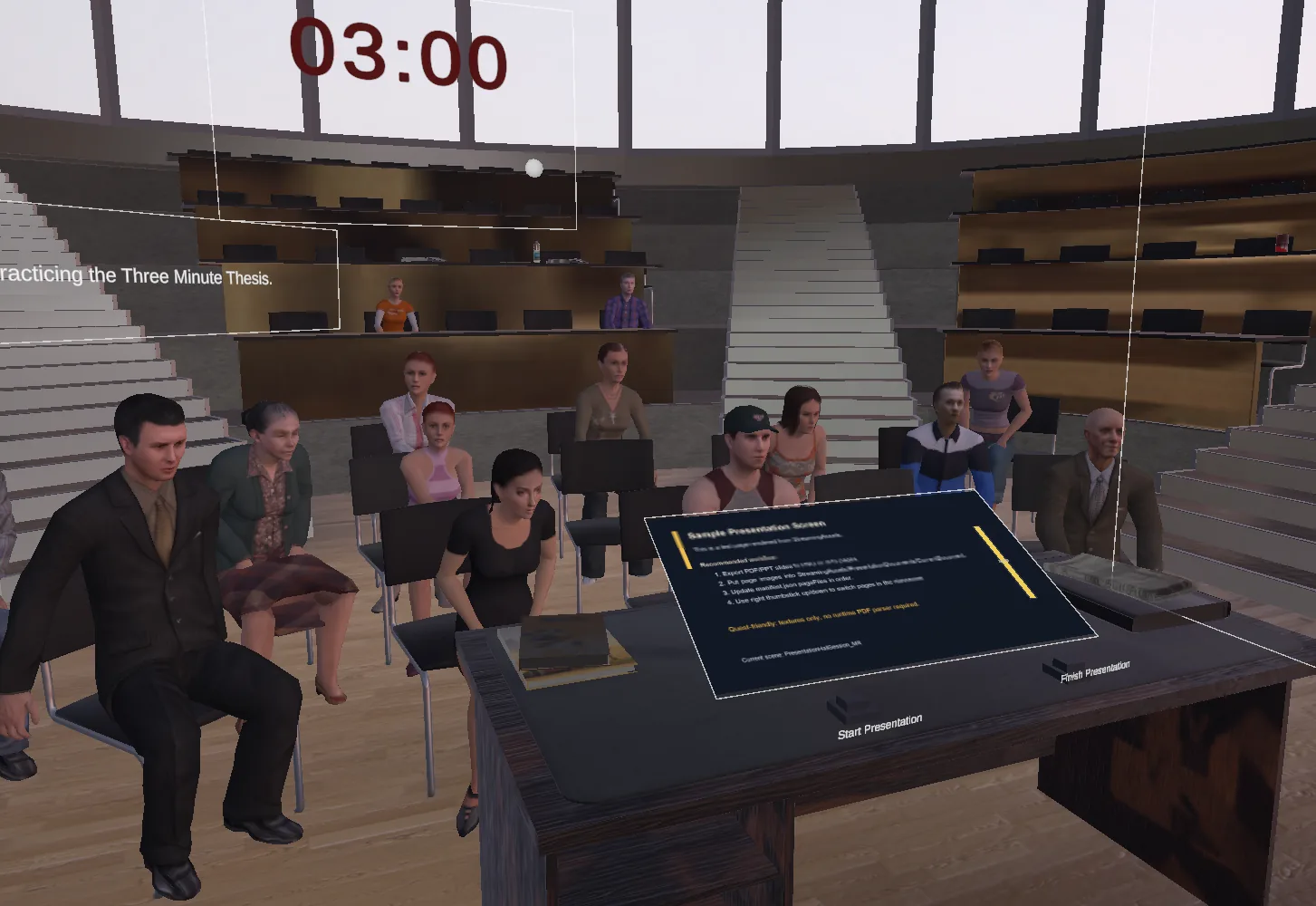 Presentation practice view
